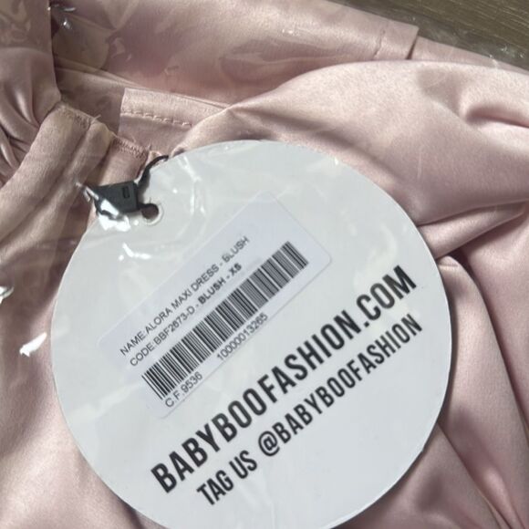 BABYBOO ALORA MAXI DRESS - BLUSH XS NWT in packaging - Picture 5 of 5